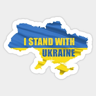 I Stand With Ukraine Sticker